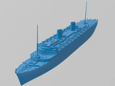 Big ocean liners printable models pack