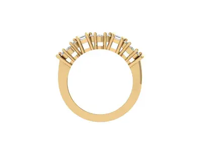 Solitaire Engagement Ring 3D print model 86