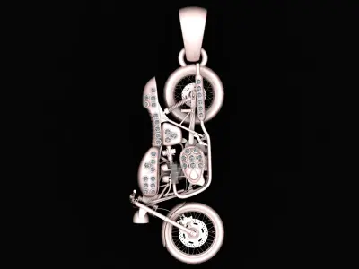 bike pendant 3d printable model  3D print model