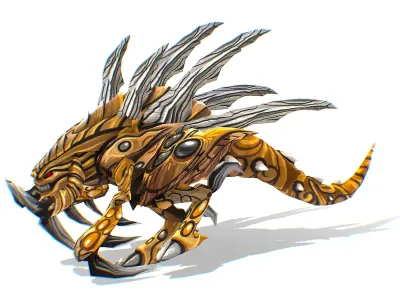 Animated Monster Insect Creature Bug Low-poly 3D model purchase