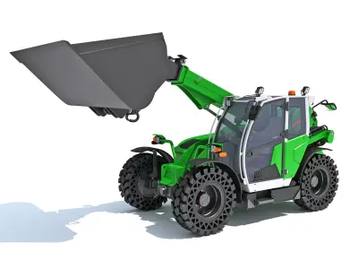 Telescopic Telehandler Forklift 3D model purchase