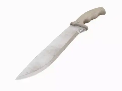 Machete Knife 02 Low-poly 3D model