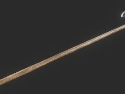 Viking Dane Axe Low-poly 3D model