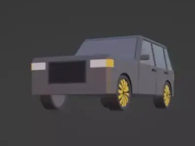 car 4x4 Low-poly 3D model
