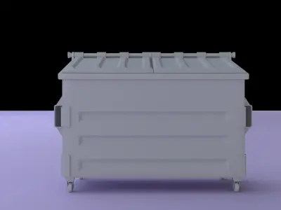Dumpster trash can 3D model purchase