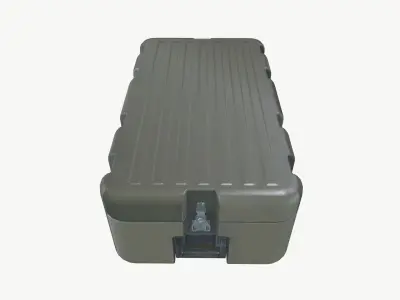 Metallic Crate 3D model