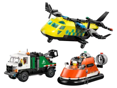 TwindBricks3D - 60505 Airplane-Service Truck-Hovercraft Remix 3D print model