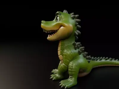 alligator 3D print model buy