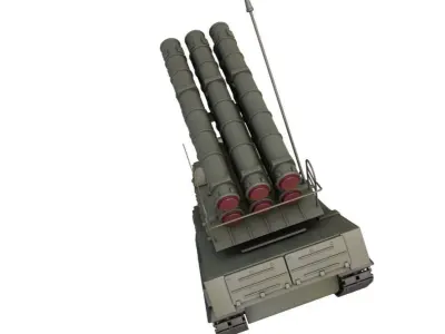Buk M3 SA-17 missile systems 3D model