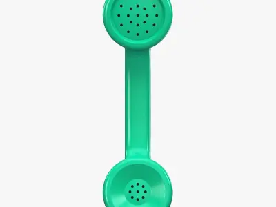 Vintage Classic Telephone Handset M1 3D model