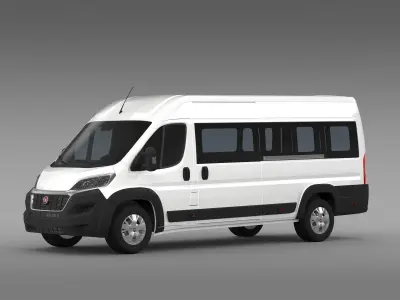Fiat Ducato Maxi Minibus 2015 3D model