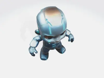 Robot boy 3D model purchase