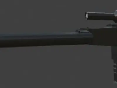 vss sniper Free low-poly 3D model