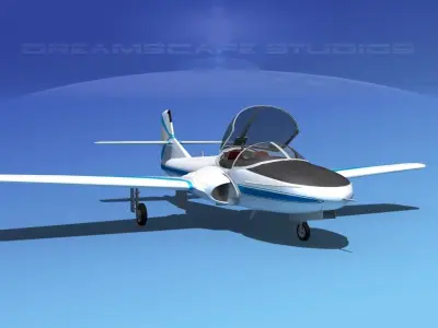 Cessna T-37 Tweetybird V17 Civil Sport 3D model