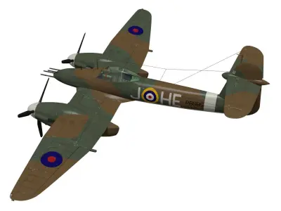 Westland Whirlwind 3D model buy