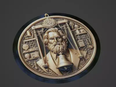 Pisagor Medallion 3D print model