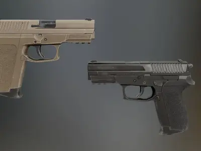 Sig Sauer SP2022 Low-poly 3D model
