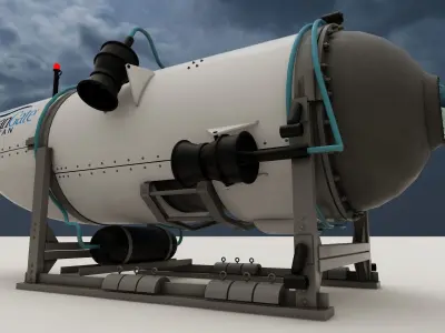 OceanGate - TITAN Submarine 3D model