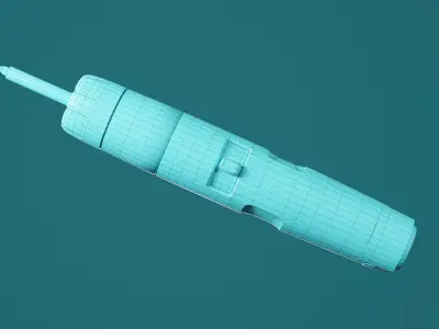 Electric screwdriver Free low-poly 3D model