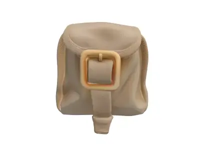 Military Canvas Utility Pouch Low-poly 3D model