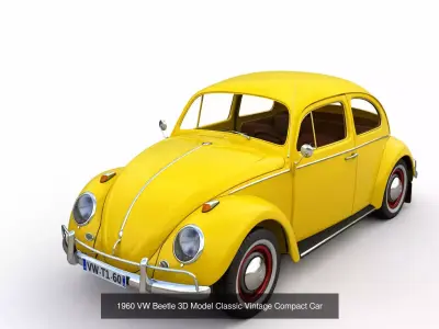1960s Classic Cars  Pack  Vintage Vehicle Collection 5 Models