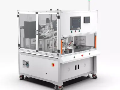 Automatic Double Shaft Lock Screw Machine 3D model