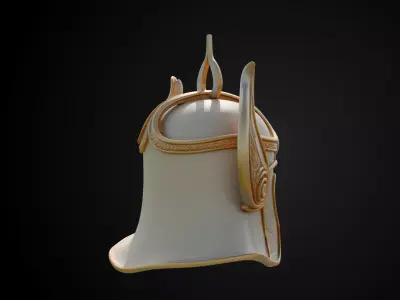 Stylized Persian Helmet - Pearl Dervish 3D print model