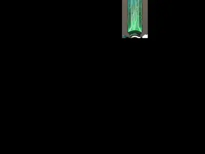 Low Poly Sword with tile texture Low-poly 3D model