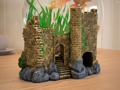 Aquarium Castles Collection 3D model