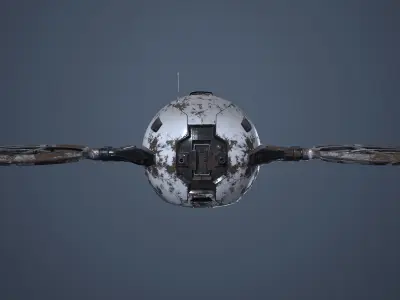 Maintenance Drone Mk1 Rusted 3D model
