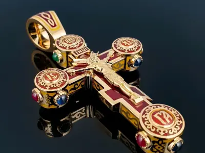 cruz santa 3D print model