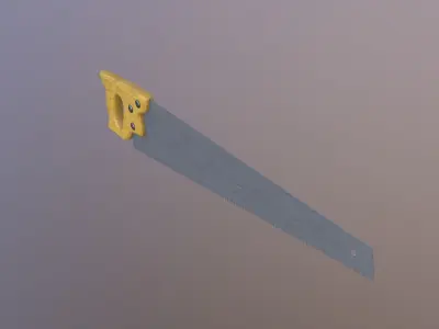 Hacksaw tool Low-poly 3D model purchase