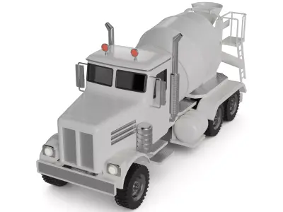 Concrete Mixer Truck 3D model by env-art-studio from CGTrader
