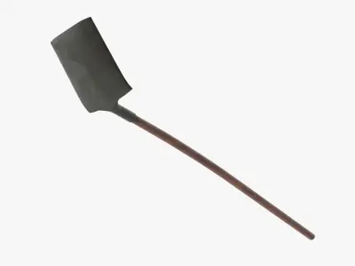 Scoop Shovel Low-poly 3D model