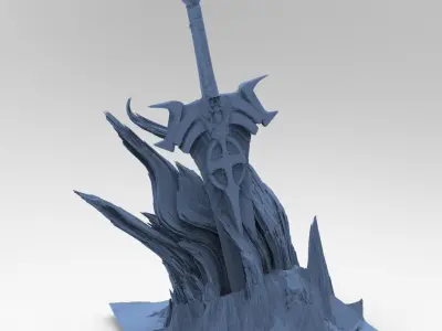 Mars Sci-Fi Monolith Massive structure 19  3D model