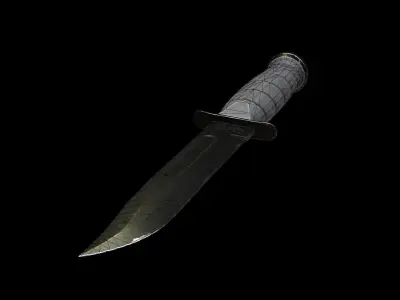 COMBAT KNIFE 3D Model Low-poly 3D model