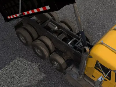 Dump Truck Low-poly 3D model V1