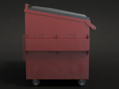 New Dumpster Low-poly 3D model