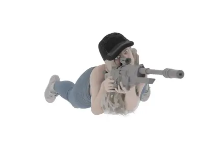Female Sniper 3D print model