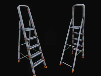 Step Ladder pbr Low-poly 3D model