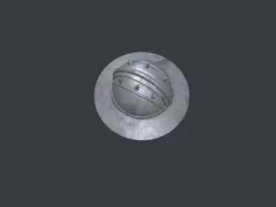 Medieval Helmet Low-poly 3D model