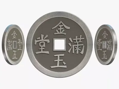 Chinese Coin 3D model