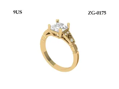 Wedding Ring  3D print model 406
