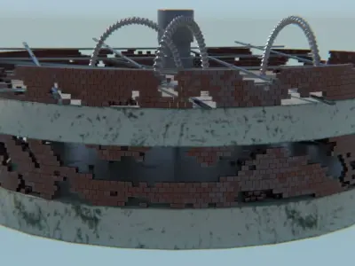 Sci-Fi Battlefield 3D print model