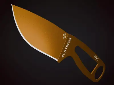 Knife 1 F Low-poly 3D model