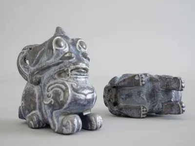 3D Jade Horned Mythical Creatures 3D print model