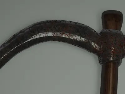 rusty pickaxe 3D model