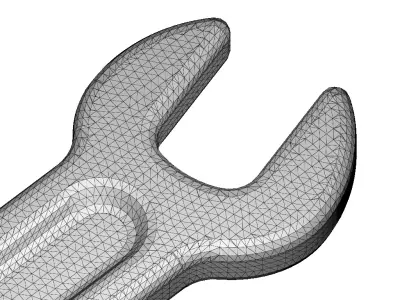 Industrial Double End Spanner 3D print model