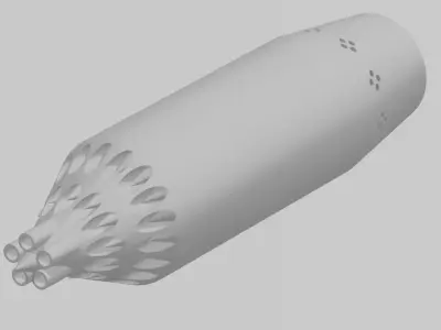 Russian UB-16-57 UMP Rocket Launcher 3D print model