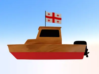 Georgia Fishing Boat 3D model